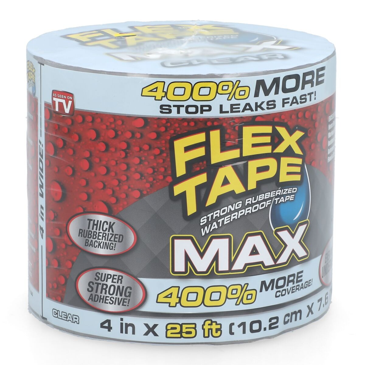 Flex Seal Strong Rubberized Waterproof Tape Max Clear 4inch x 25ft