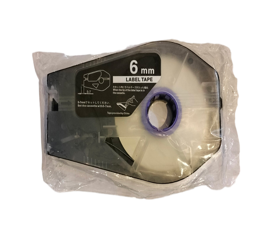 Cable Label Tape 6mm (wihte) Compatible For Cable Id Printer Mk2600 Mk2500