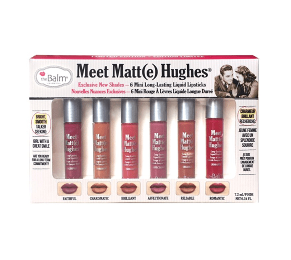 The Balm Meet Matte Hughes Set of 6 Mini Lipsticks Limited Edition - Vol2